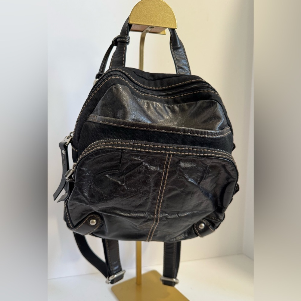 Vintage FOSSIL Small/Mini Leather Backpack